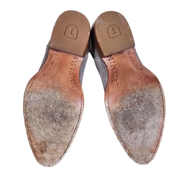Tecovas Gray Suede Ankle Boots - Picture 10 of 14